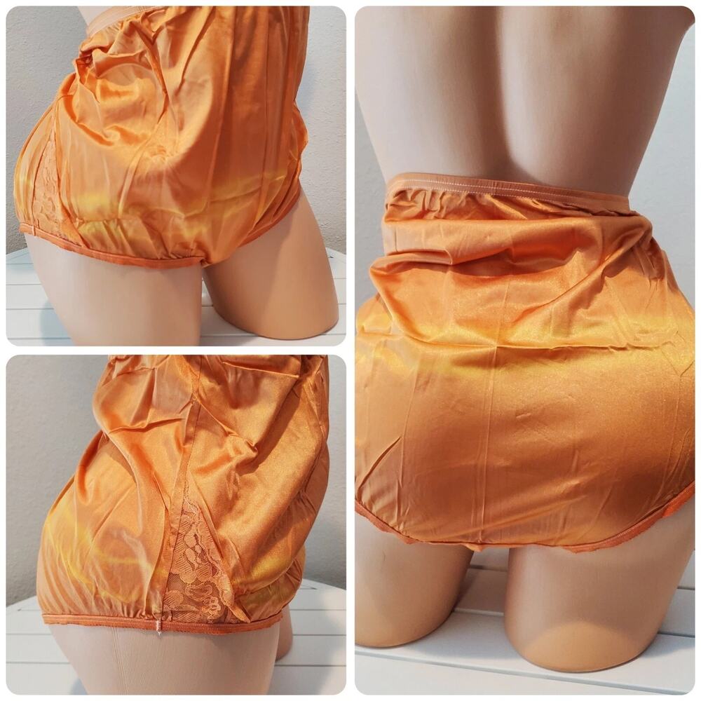 Vanity Fair Lace Nouveau Nylon Full Cut Panty Rainbow Shift Cantaloupe 11/4XL